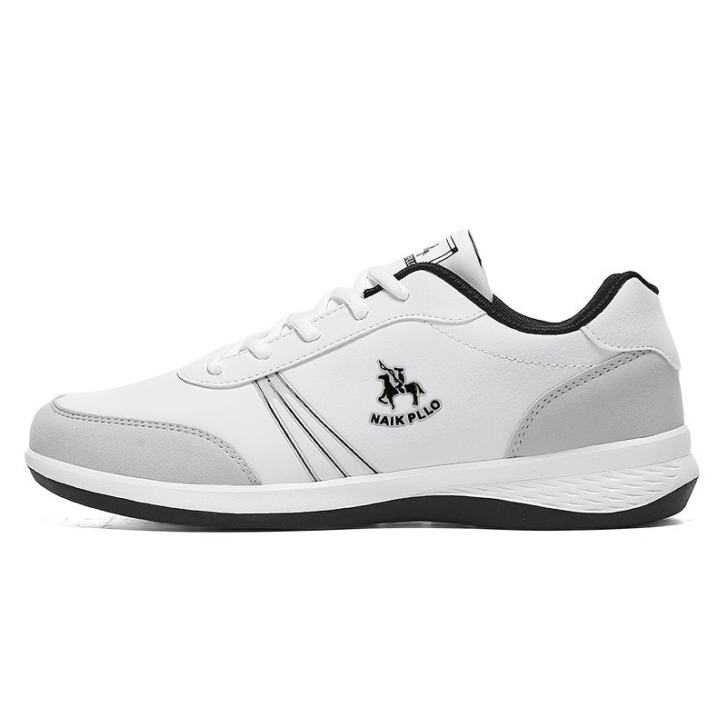 Men's Solid Sneakers Non Slip Lace Up Casual Soft Sole Shoes