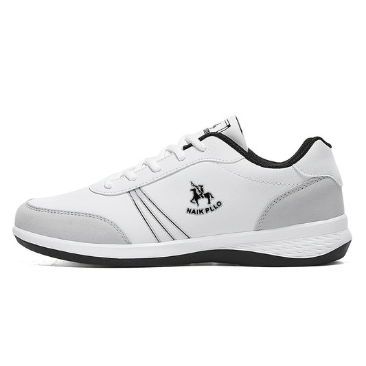 Men's Solid Sneakers Non Slip Lace Up Casual Soft Sole Shoes