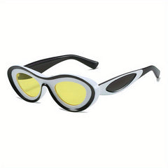 Y2K Block Sunglasses For Women Men UV400