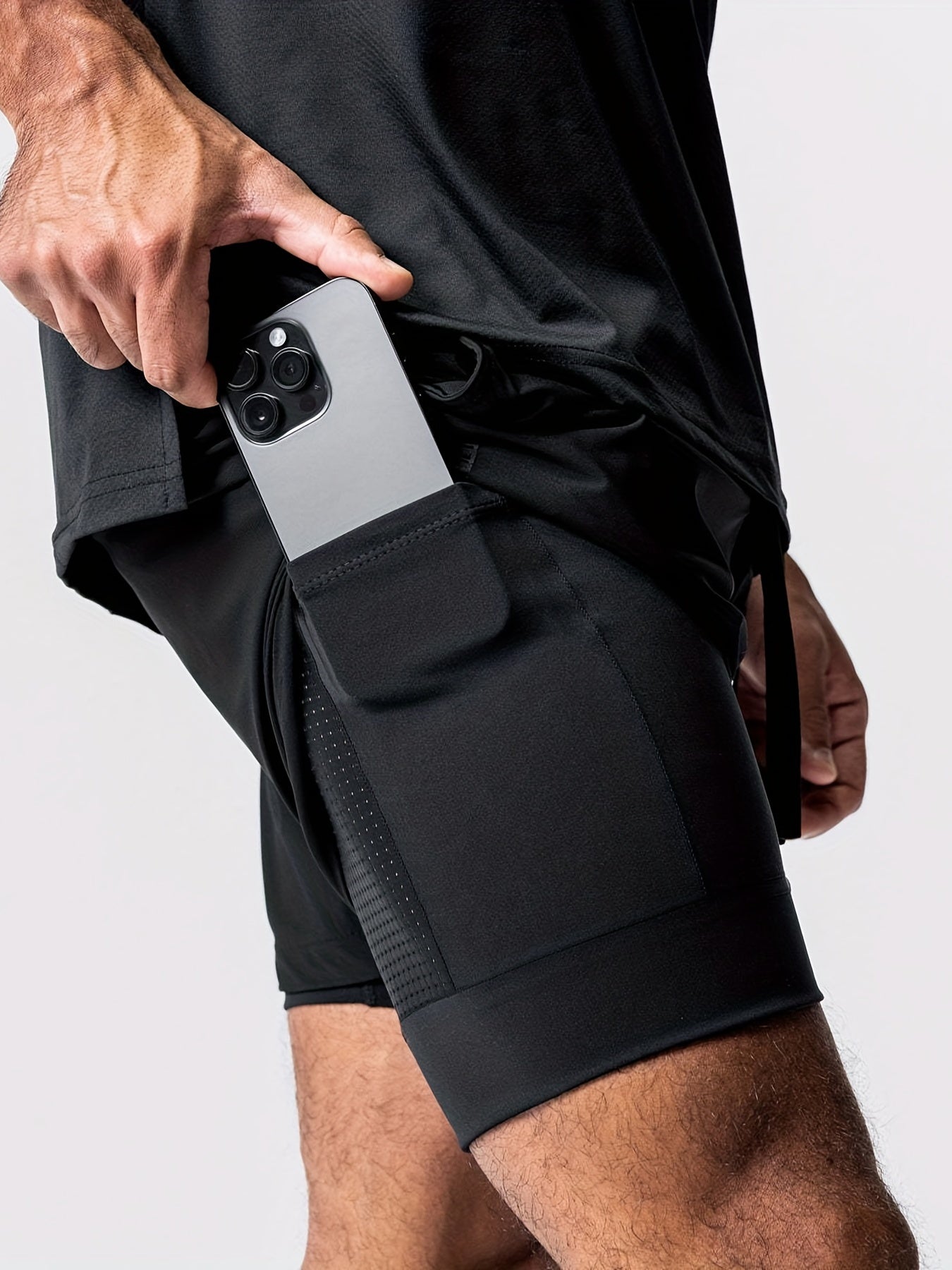 Men's Active Quick Dry Stretch Shorts with Pocket
