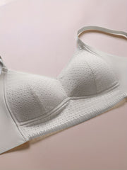 Lace Wireless Push Up Bra - Comfortable & Breathable