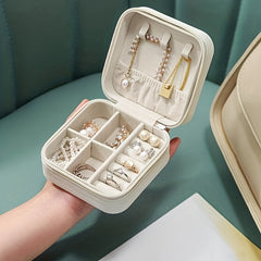 Portable Travel Jewelry Box Earrings Storage Box Mini Ring Storage Case