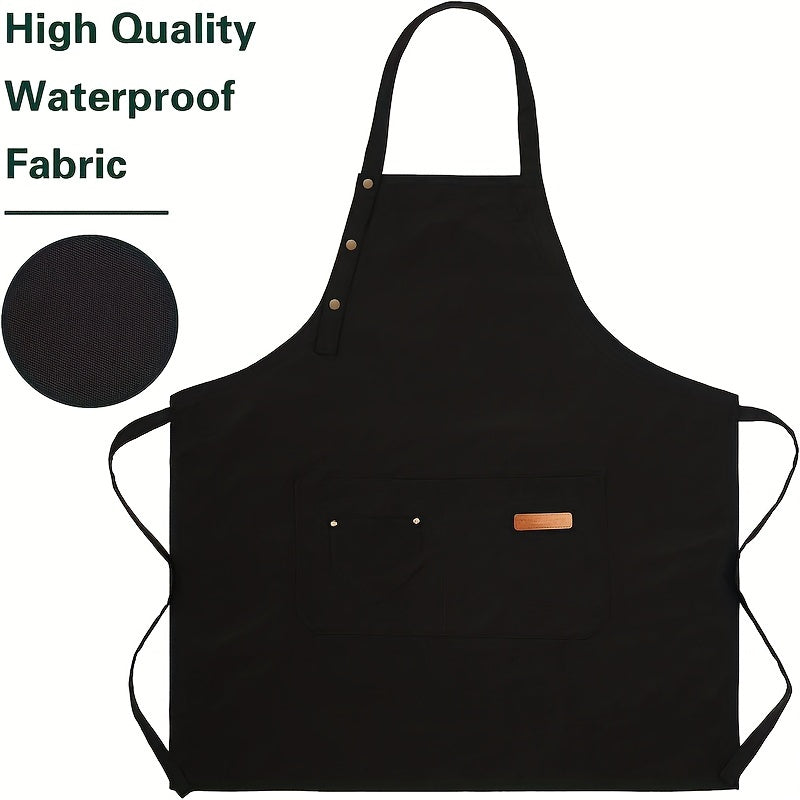 Waterproof Unisex Apron with Pockets for Gardening Cooking