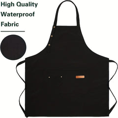 Waterproof Unisex Apron with Pockets for Gardening Cooking