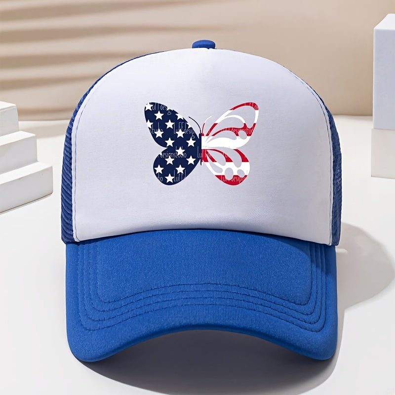 Cartoon Butterfly Pattern Baseball Cap Summer Sun Hat