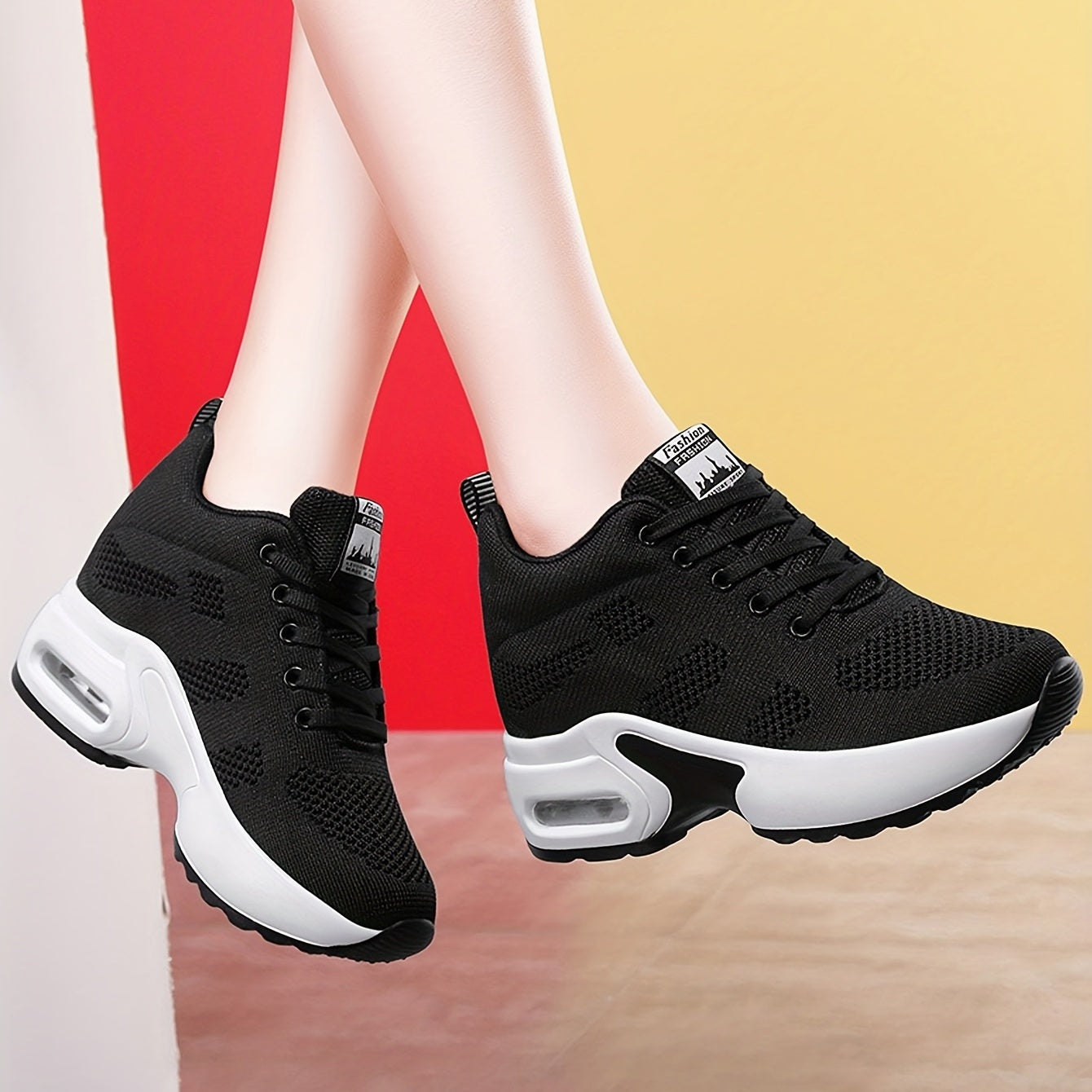 Women's Mesh Chunky Sneakers Air Cushion Casual Outdoor Shoes