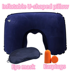 3pcs Inflatable U Shaped Neck Pillow Set - Travel Accessories