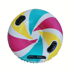 Inflatable Santa Claus Snow Sled Skiing Ring