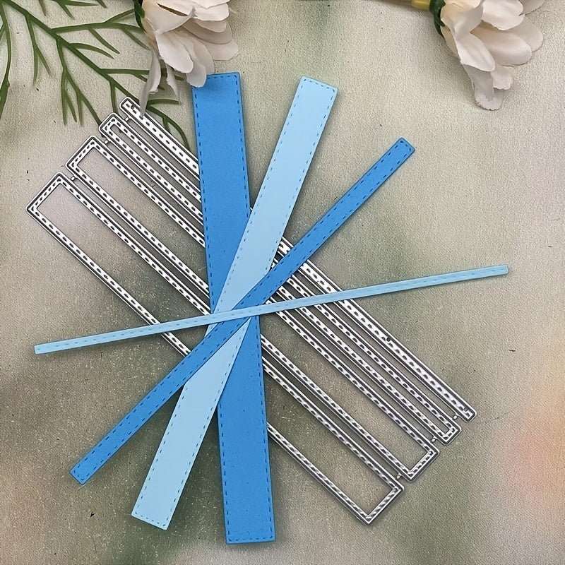 Dotted Rectangle Frame Metal Cutting Dies Stencils DIY Scrapbooking Decor