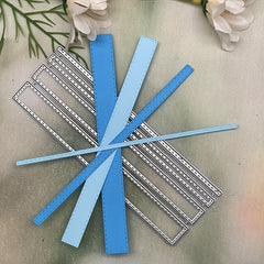 Dotted Rectangle Frame Metal Cutting Dies Stencils DIY Scrapbooking Decor