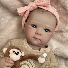 9" Lovely Bettie Full Body Vinyl Girl Doll - Realistic Eyelashes & Painted Hair