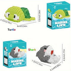 Ocean Animal Building Blocks Micro Particle Models Classroom Prizes