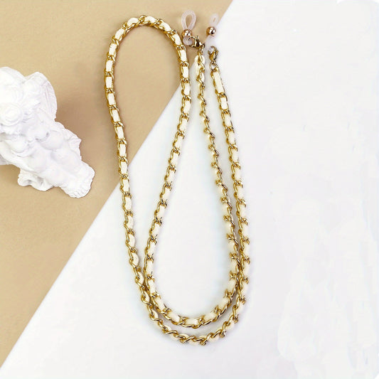 Retro Braided Glasses Chain Anti Slip Lanyard Strap Stylish Face Cover Eyewear