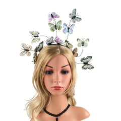 Butterfly Fascinator Headband Tea Party Halloween Costume Hair Accessories