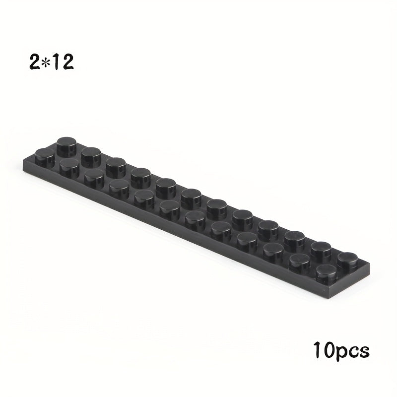 10pcs Small Particle 2445 2x12 Flat Plate Building Blocks DIY Parts