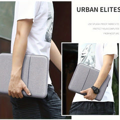 Protective Laptop Sleeve 13 Inch Gray Zipper Organizer Bag