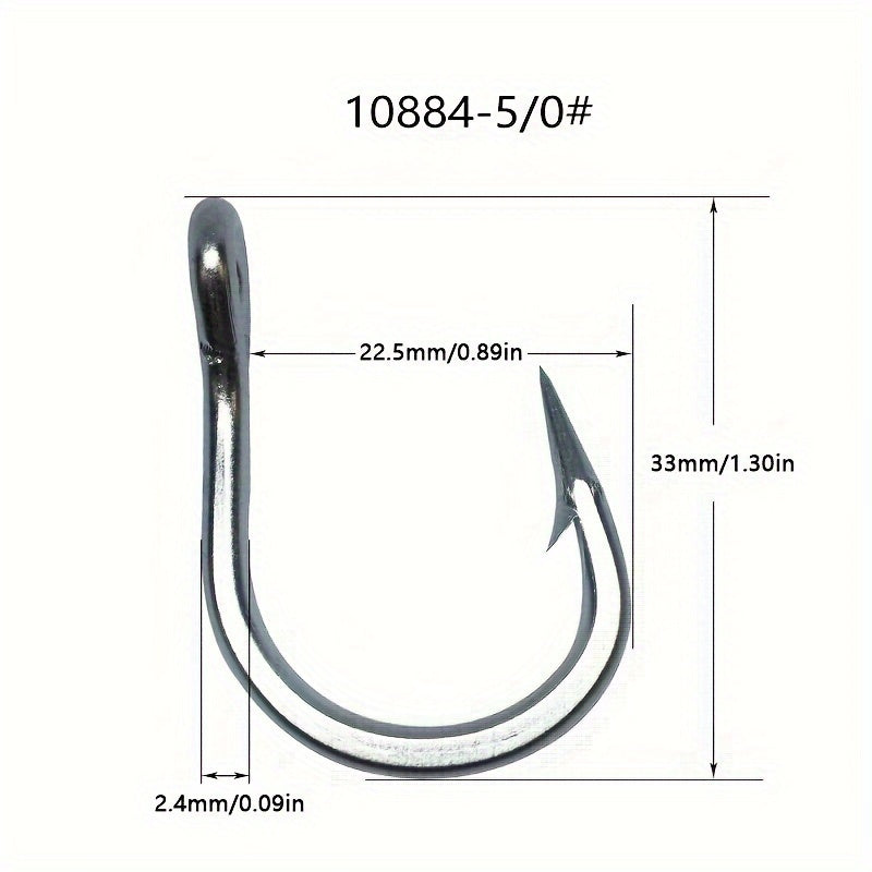 25pcs Stainless Steel Fishing Hook for Sea Fishing