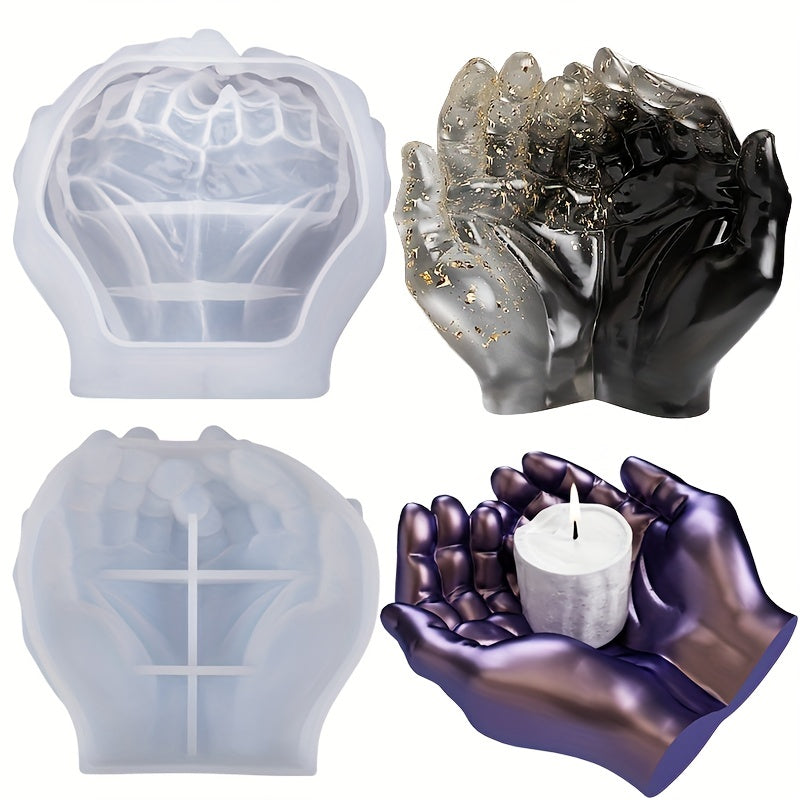 DIY Hand Storage Resin Candlestick Molds