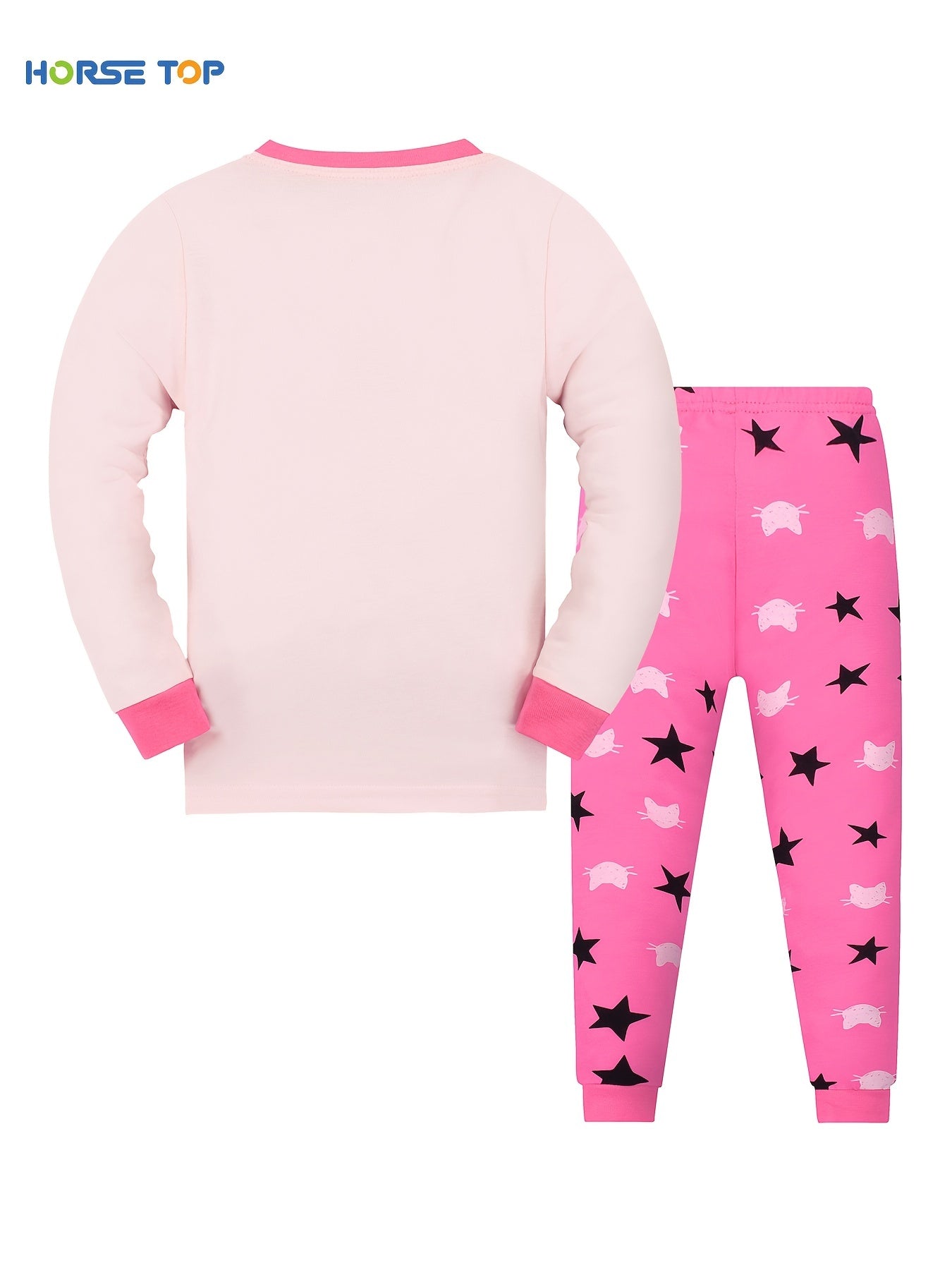 Unicorn Print Pajama Set Long Sleeve Top & Pants