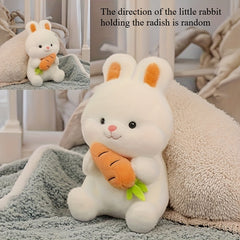 Cute Rabbit Plush Toy with Carrot Soft Stuffed Animal