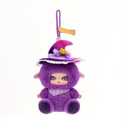 Witch Face Doll Figurine Plush Toy Keychain Bag Charm