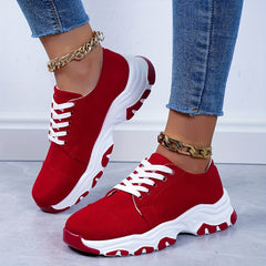 Thick Sole Shock Absorption Heighten Sneakers