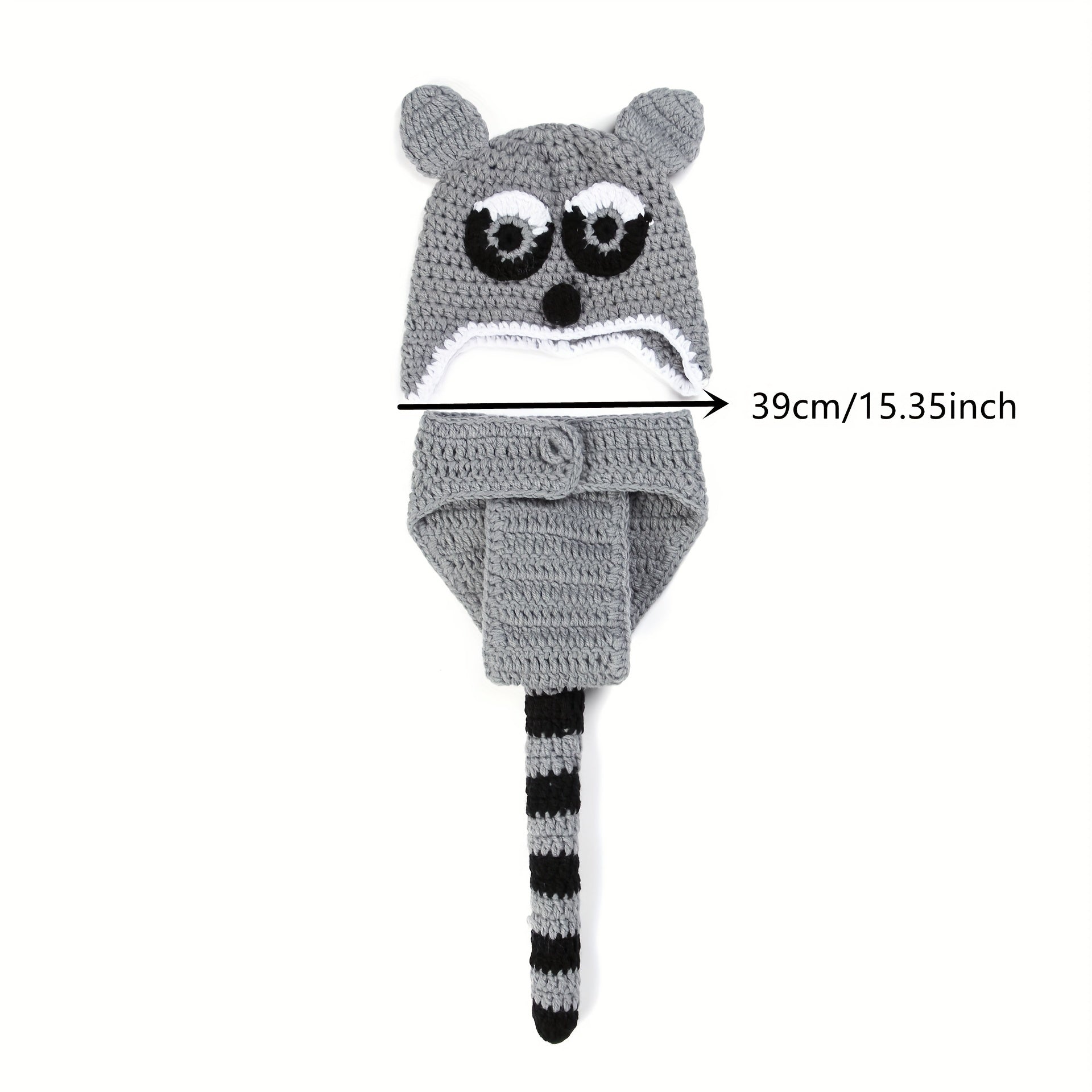 Newborn Civet Cat Clothing Suit Woolen Knitted Photography Clothes