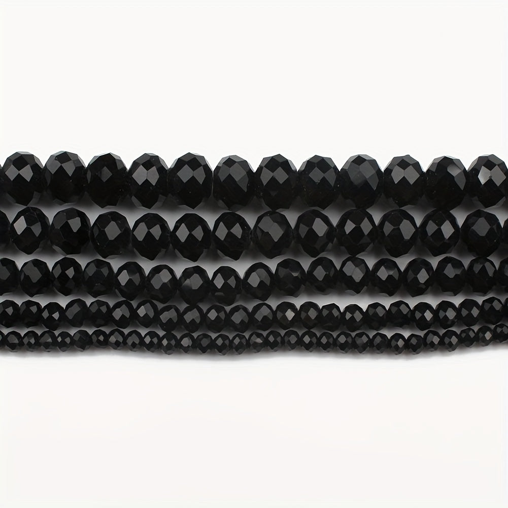 Crystal Stone Beads Rondelle Wheel Faceted Glass Spacer Beads 15in