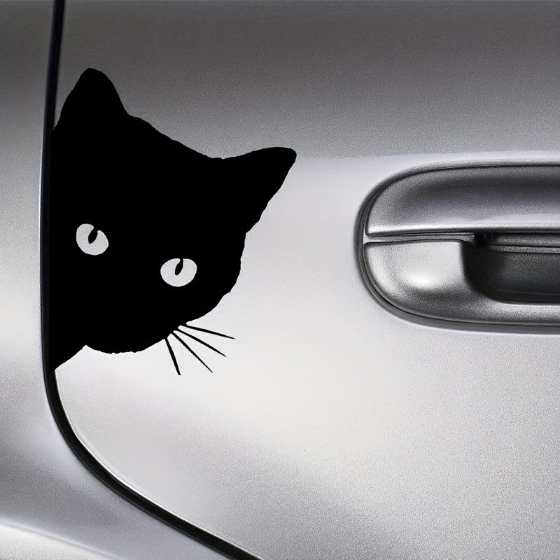 2pcs Cat Stealing Car Stickers Funny Vinyl Car Stickers