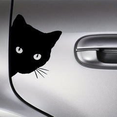 2pcs Cat Stealing Car Stickers Funny Vinyl Car Stickers