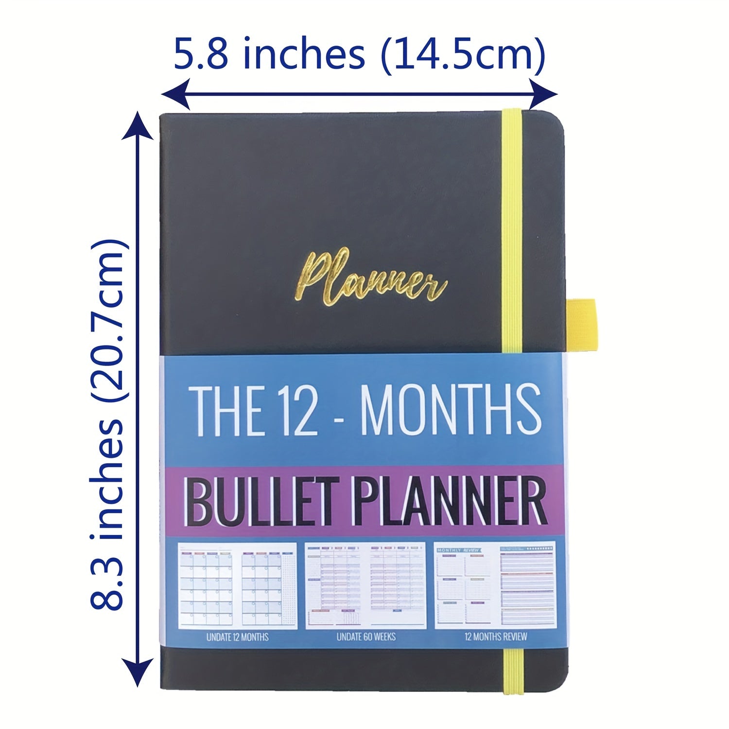 Agenda Daily Planner & Calendar - Achieve Your Goals & Live Healthier Life