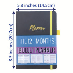 Agenda Daily Planner & Calendar - Achieve Your Goals & Live Healthier Life