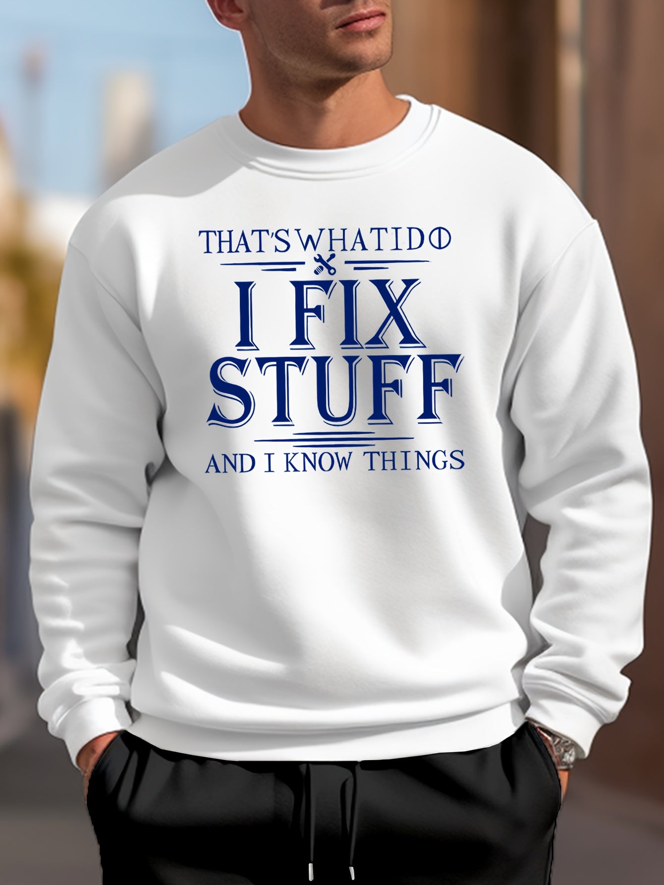 Men's Casual Print Sweatshirt Spring Fall