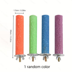 Bird Perch Stand with Paw Grinding Stick for Parrot Cage