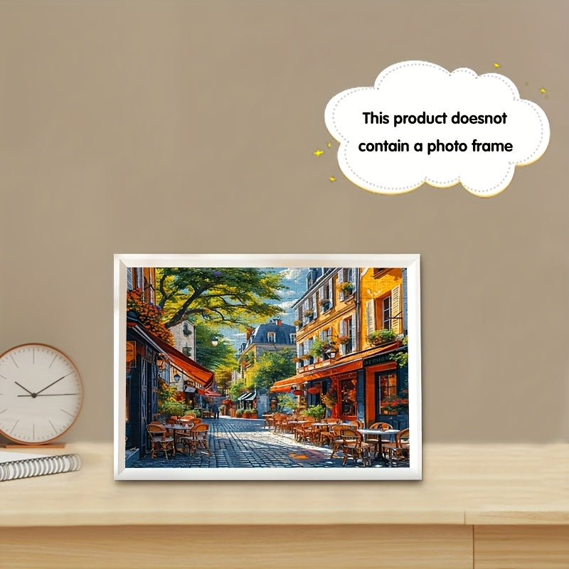 1000pcs Adult Mini Puzzle Midday City Restaurant High Difficulty