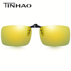 TINHAO Clip On Sunglasses Daytime & Night Vision Lenses
