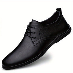 Men's British Style Leather Derby Shoes for Wedding Business