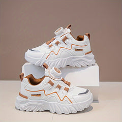 Girl's Chunky Shoes Rotating Buckle Non Slip Sneakers