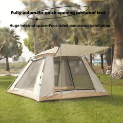 Quick Opening Tent for 3-4 People Double Layer Breathable Portable Camping