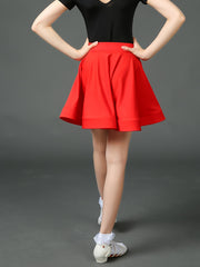 Girls Latin Dance Skirt Comfy Practice Competition Gymnastics