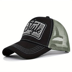 Embroidered Baseball Cap Adjustable Peaked Curved Brim Sun Hat