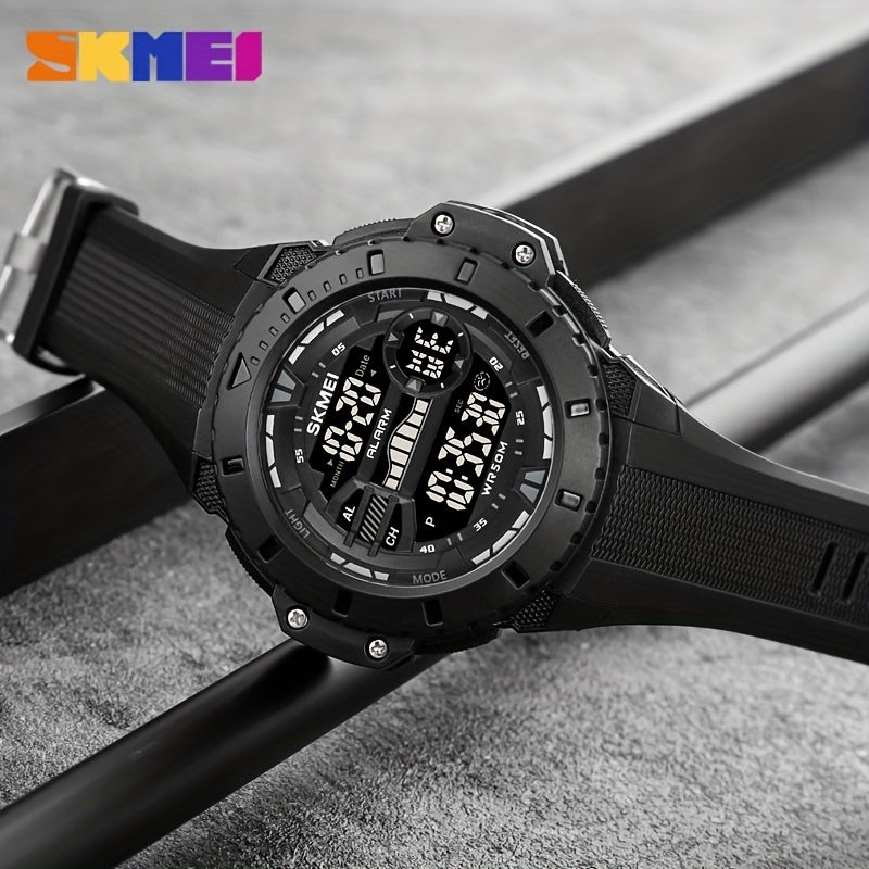 Multifunctional Chronograph Alarm Student s Watch Outdoor Waterproof Sports