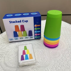 Stacking Cup Set Sensory Toy Educational Toy Great Gift Cup Stacking Battle