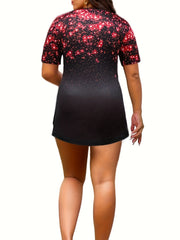 Glitter Star Print Tee & Leggings Lounge Set