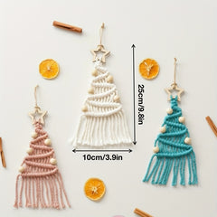 3pcs Macrame Cord Christmas Tree DIY Kit