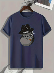 Men's Animal Print Slim Fit T-shirt for Spring Summer Holiday