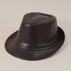 British Style Jazz Hat Male Spring Autumn Retro Curved Brim Top Hat