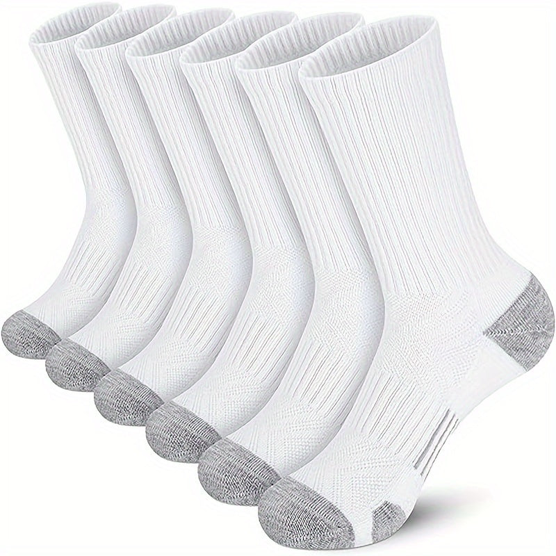 10 Pairs Men's Crew Socks Plus Size Breathable Running Socks