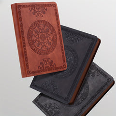 A6 Retro Style Pocket Mini Notebook Leather Writing Book Office School Supplies