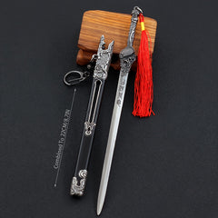 Mini Sword Pendant Key Chain with Sheath Toy Sword Pendant